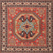 Square Traditional Red Persian Rug, tr2299