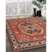 Machine Washable Traditional Tomato Red Rug in a Family Room, wshtr2299