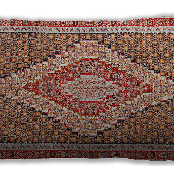 Traditional Classic Rectangular Brown Lumbar Throw Pillow, 13 inch by 19 inch, lbtr229