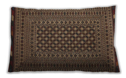 Traditional Classic Rectangular Bakers Brown Lumbar Throw Pillow, 13 inch by 19 inch, lbtr2300