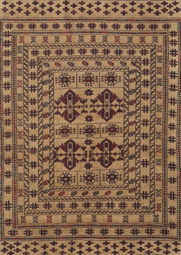Machine Washable Traditional Bronze Brown Rug, wshtr2302