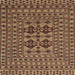 Square Traditional Bronze Brown Southwestern Rug, tr2302