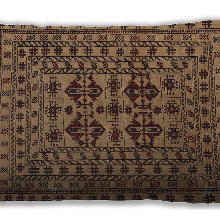Traditional Classic Rectangular Bronze Brown Lumbar Throw Pillow, 13 inch by 19 inch, lbtr2302