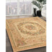 Machine Washable Traditional Orange Rug in a Family Room, wshtr2303