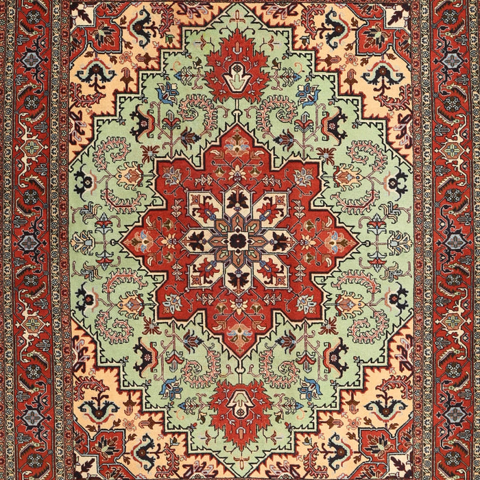 Traditional Saffron Red Persian Rug, tr2304