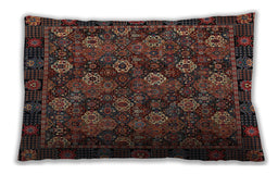 Traditional Classic Rectangular Red Lumbar Throw Pillow, 13 inch by 19 inch, lbtr2305