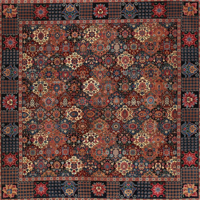 Square Traditional Red Persian Rug, tr2305