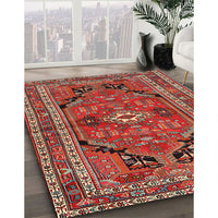 Traditional Orange Salmon Pink Persian Rug, tr2306