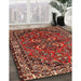 Machine Washable Traditional Orange Salmon Pink Rug in a Family Room, wshtr2307