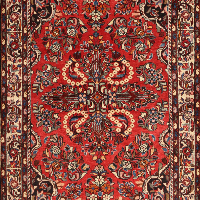 Traditional Orange Salmon Pink Persian Rug, tr2307
