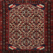 Square Traditional Brown Persian Rug, tr2310