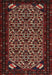 Machine Washable Traditional Brown Rug, wshtr2310