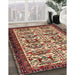 Machine Washable Traditional Saffron Red Rug in a Family Room, wshtr2311