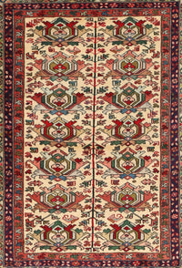 Machine Washable Traditional Saffron Red Rug, wshtr2311