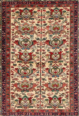 Machine Washable Traditional Saffron Red Rug, wshtr2311