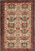 Machine Washable Traditional Saffron Red Rug, wshtr2311