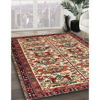 Traditional Saffron Red Persian Rug, tr2311