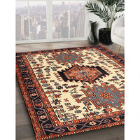 Traditional Saffron Red Persian Rug, tr2312