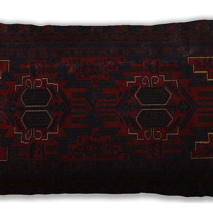 Traditional Classic Rectangular Midnight Gary Lumbar Throw Pillow, 13 inch by 19 inch, lbtr2313