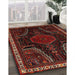 Machine Washable Traditional Sepia Brown Rug in a Family Room, wshtr2314