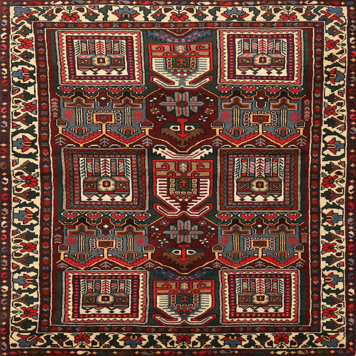 Square Traditional Brown Persian Rug, tr2315