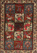 Machine Washable Traditional Dark Almond Brown Rug, wshtr2316