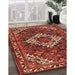 Machine Washable Traditional Tomato Red Rug in a Family Room, wshtr2317