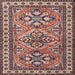 Square Traditional Light French Beige Brown Persian Rug, tr2318