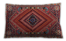 Traditional Classic Rectangular Dark Almond Brown Lumbar Throw Pillow, 13 inch by 19 inch, lbtr2319