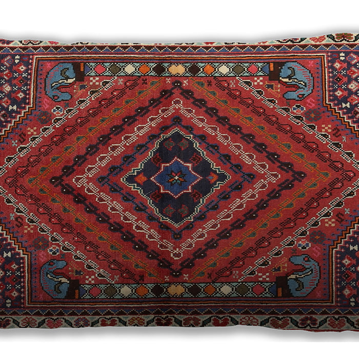 Traditional Classic Rectangular Dark Almond Brown Lumbar Throw Pillow, 13 inch by 19 inch, lbtr2319