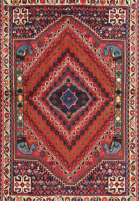 Machine Washable Traditional Dark Almond Brown Rug, wshtr2319