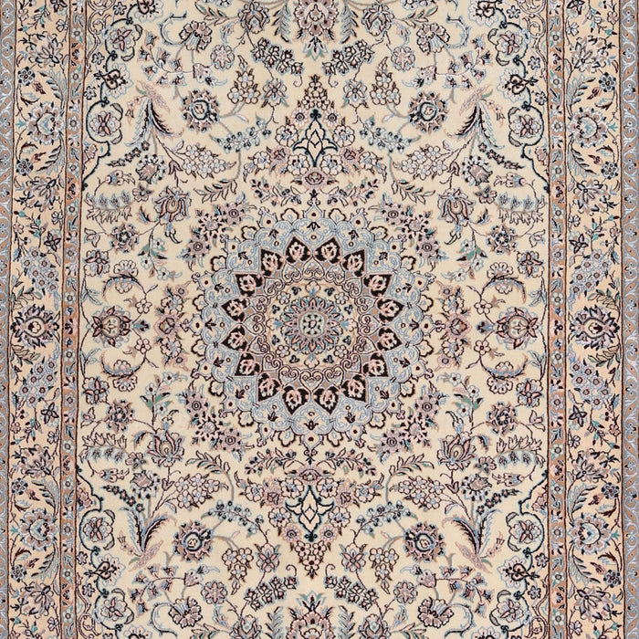 Traditional Desert Sand Beige Medallion Rug, tr231