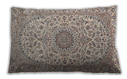 Traditional Classic Rectangular Desert Sand Beige Lumbar Throw Pillow, 13 inch by 19 inch, lbtr231