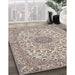 Machine Washable Traditional Desert Sand Beige Rug in a Family Room, wshtr231