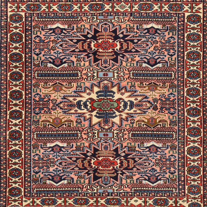 Square Traditional Camel Brown Persian Rug, tr2321