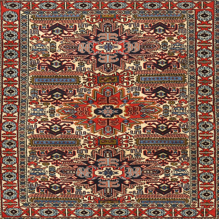 Square Traditional Deep Red Persian Rug, tr2322