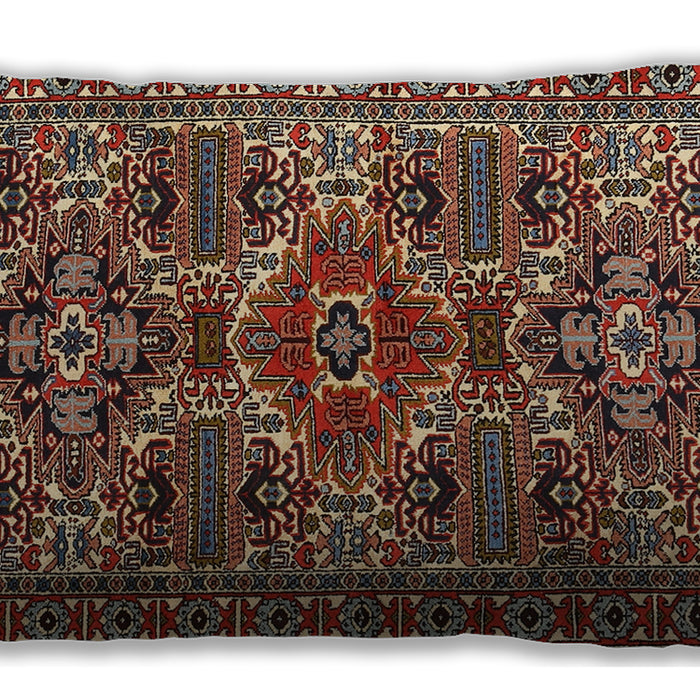 Traditional Classic Rectangular Deep Red Lumbar Throw Pillow, 13 inch by 19 inch, lbtr2322