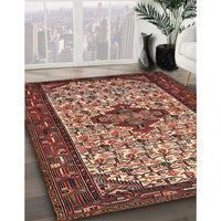 Traditional Saffron Red Persian Rug, tr2323