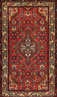 Machine Washable Traditional Brown Rug, wshtr2325