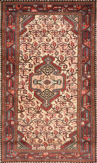 Machine Washable Traditional Tomato Red Rug, wshtr2326