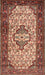 Machine Washable Traditional Tomato Red Rug, wshtr2326