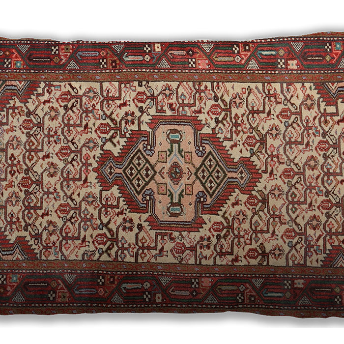 Traditional Classic Rectangular Tomato Red Lumbar Throw Pillow, 13 inch by 19 inch, lbtr2326