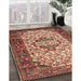 Machine Washable Traditional Tomato Red Rug in a Family Room, wshtr2326