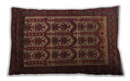 Traditional Classic Rectangular Chestnut Brown Lumbar Throw Pillow, 13 inch by 19 inch, lbtr2328