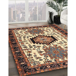 Traditional Red Persian Rug in Family Room, tr2329