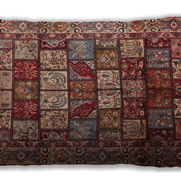 Traditional Classic Rectangular Saffron Red Lumbar Throw Pillow, 13 inch by 19 inch, lbtr232