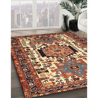 Traditional Saffron Red Persian Rug, tr2331