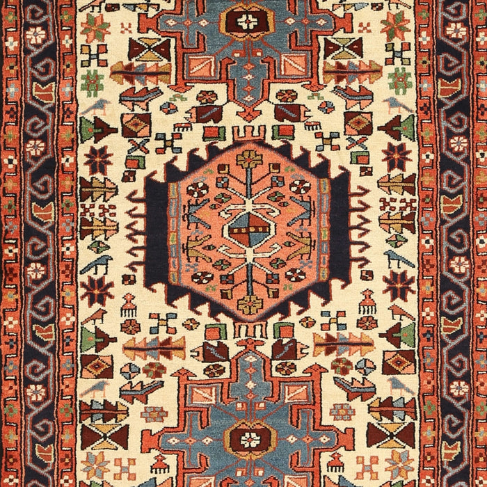 Traditional Saffron Red Persian Rug, tr2331