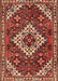 Machine Washable Traditional Tomato Red Rug, wshtr2332