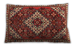 Traditional Classic Rectangular Tomato Red Lumbar Throw Pillow, 13 inch by 19 inch, lbtr2332